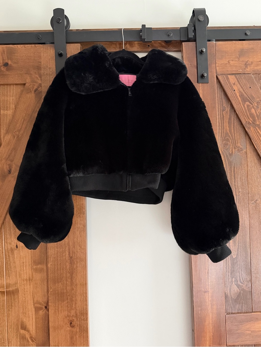 Azlea Wang faux fur coat